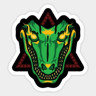 CROCODILE SKULL Sticker